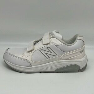 New Balance 928 Walking Shoes White Leather Hook and Loop Athletic Size 6